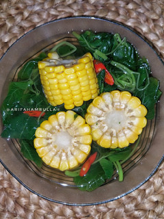 Foto resep Sayur Bening Bayam Jagung
