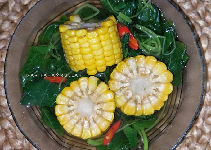 Resep: Sayur Bening Bayam Jagung Yang Enak