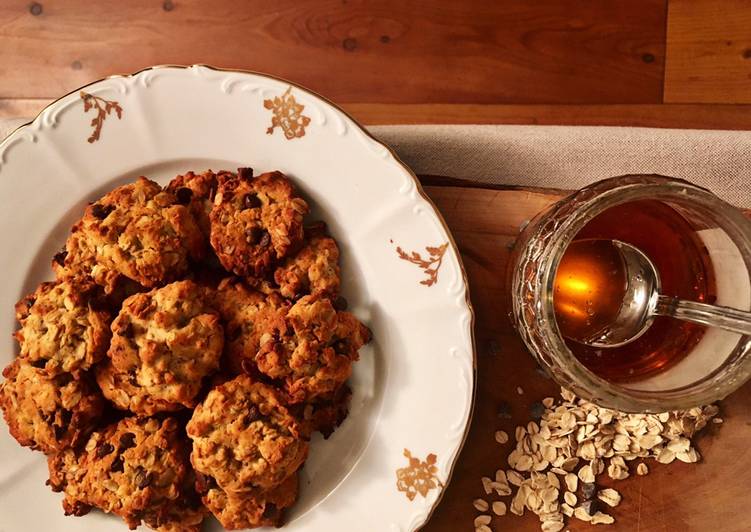 Biscotti avena e cioccolato