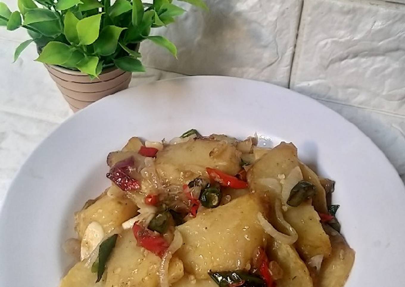 Kentang Tumis Saus Tiram