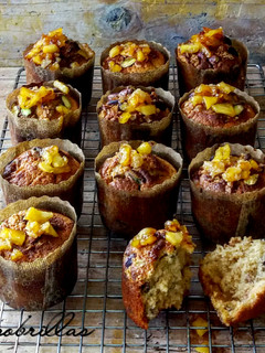 Una foto de Muffins con manzana caramelizada