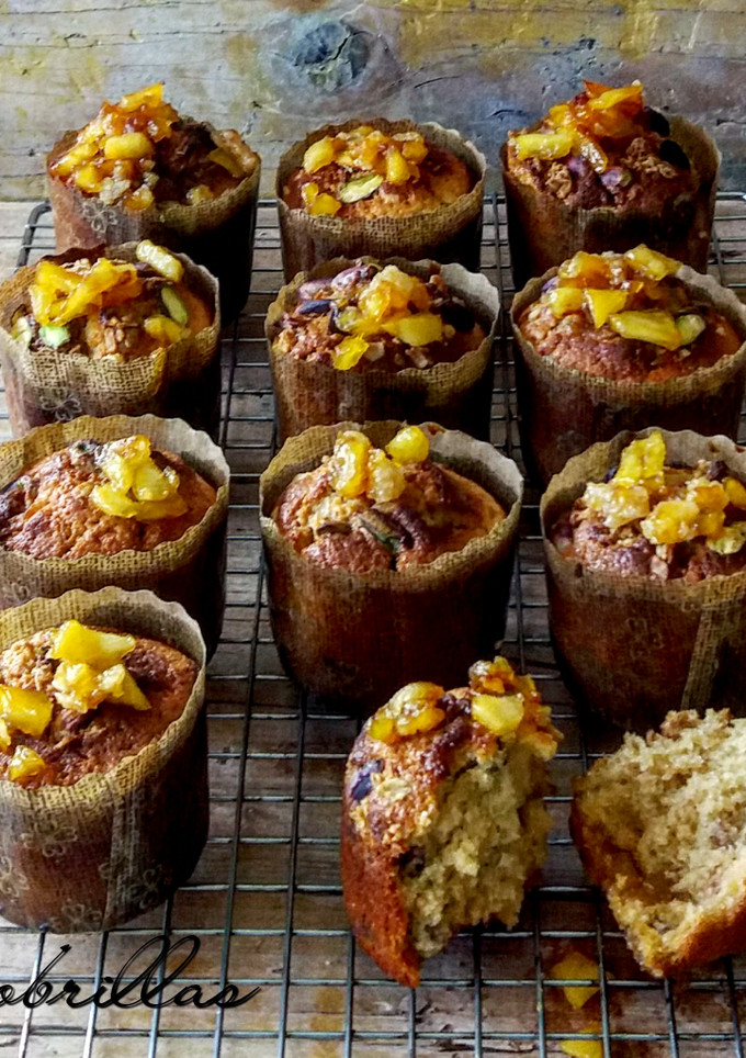 Una foto de Muffins con manzana caramelizada