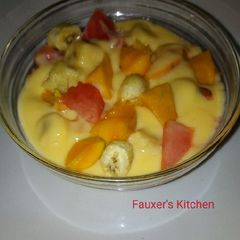 A picture of Fruit custard.