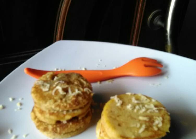 Cara Memasak Pancake banana kurma MPASI 10 M+ yang Gurih