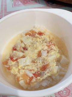 Foto resep Tan Hua Tang (Sup Tomat Tahu Telur) MPASI 11+