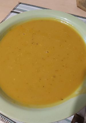 Una foto de Sopa crema de calabaza súper sabrosa