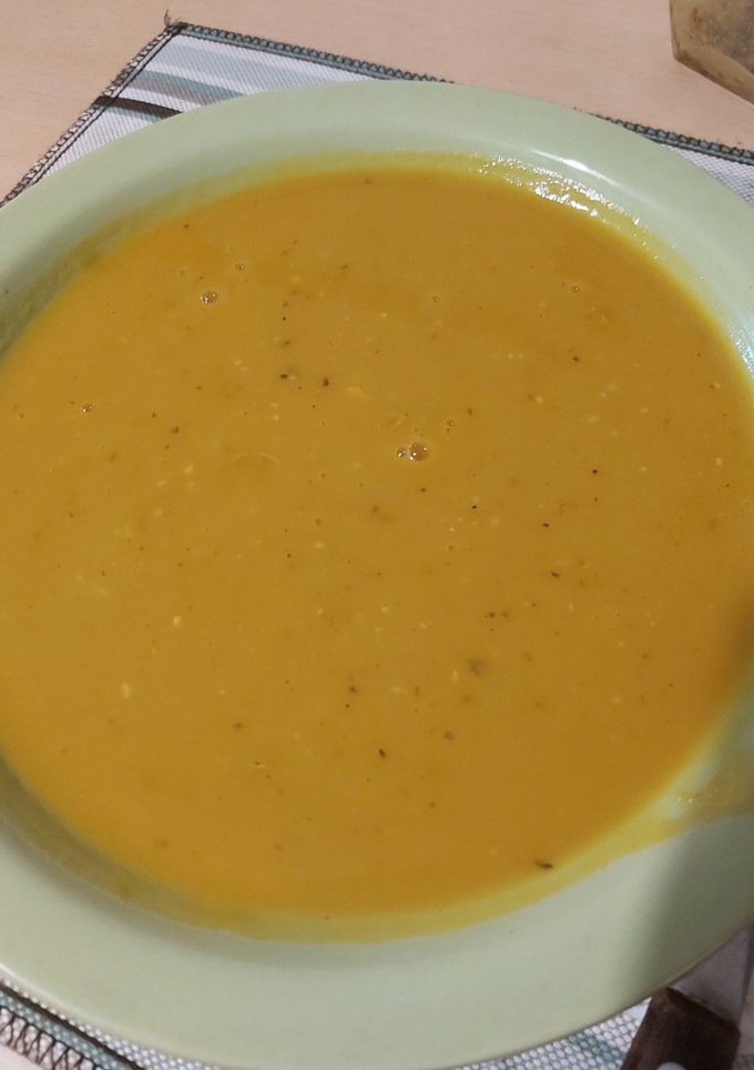 Una foto de Sopa crema de calabaza súper sabrosa