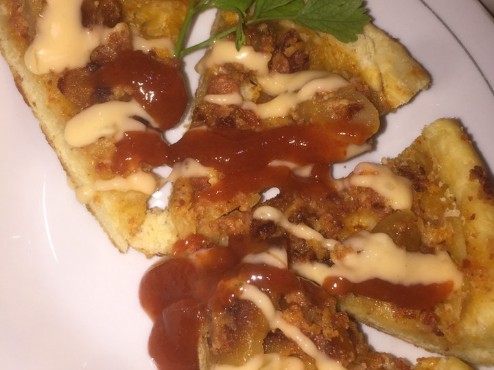 Resep Pizza teplon cornet ala rumahan, Lezat