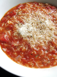 A picture of Tomato Rice Soup.