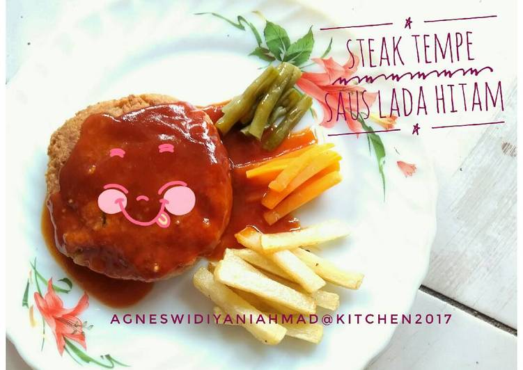 Steak Tempe Saus lada Hitam