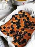 Brownies ai mirtilli e cioccolato bianco