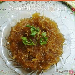 A picture of Raw Mango Meethi Chutney Pickle/ Chhunda.