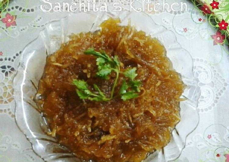 Recipe of Award-winning Raw Mango Meethi Chutney Pickle/ Chhunda