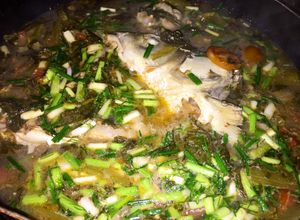 Hình của món Đầu cá nấu dưa chua.