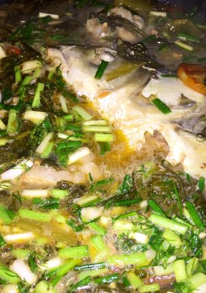 Hình của món Đầu cá nấu dưa chua.