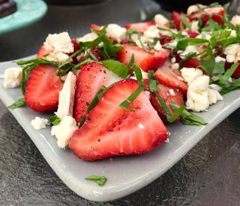 Without Fail Prepare Recipe Strawberries with Blue Cheese Arugula  Balsamic Delicious and Healthy