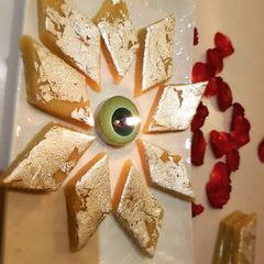 A picture of Kaju katli.