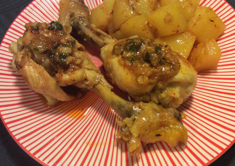 Easiest Way to Prepare Tasty Pilons de poulet à l'ail