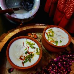 A picture of Banarasi Lassi.