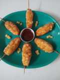 Vegetarian Korean Corn Dog (korean snack)