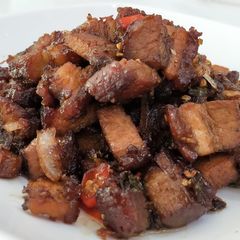 A picture of Spicy Stir Fry Roasted Pork Belly.