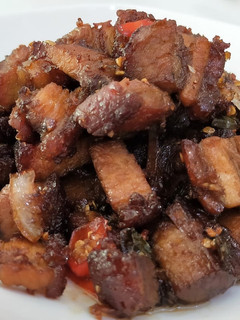 A picture of Spicy Stir Fry Roasted Pork Belly.