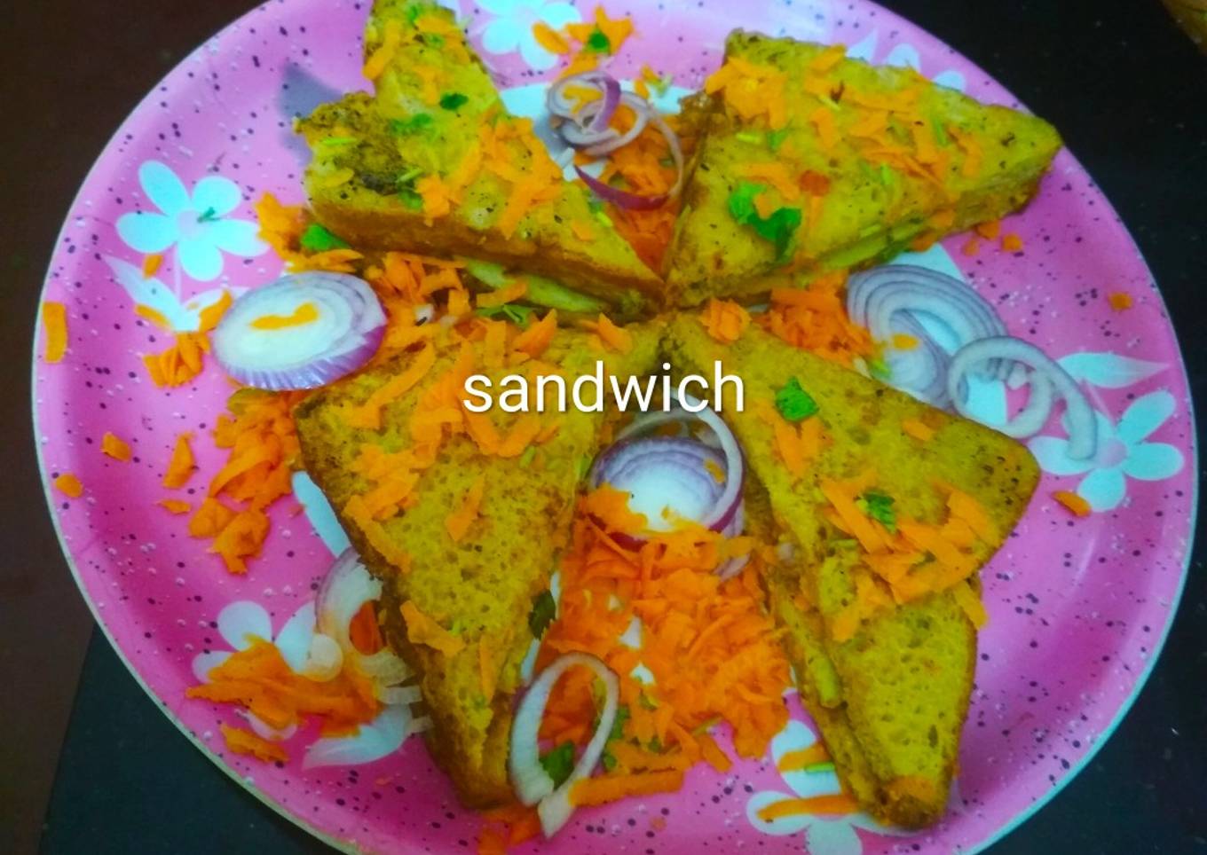 French toast Besan cheela sandwich