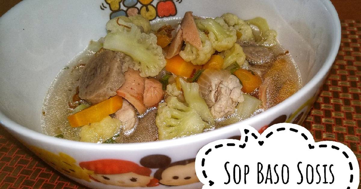 Resep Sop Baso Sosis Oleh Mominanevin Cookpad