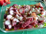 Una foto de salpicon pulpo