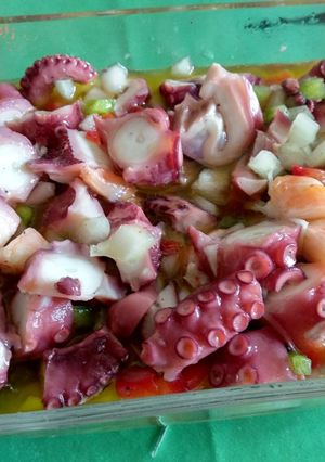 Foto principal de Salpicón de pulpo y langostinos