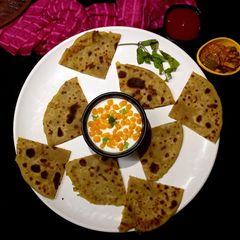 Garlic cauliflower stuff paratha A picture of Garlic cauliflower stuff paratha.