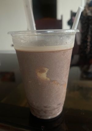 Hình của món Sữa tươi ca cao bánh flan ít calo.