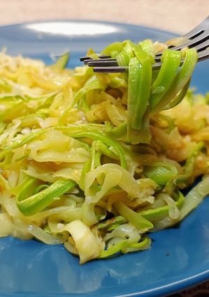 A picture of Zucchini Spaghetti – Light & Delicious Dinner Without Pasta.