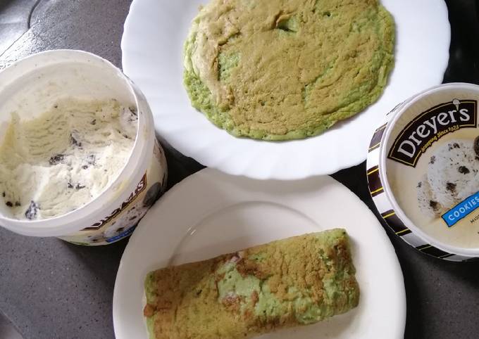 Recipe of Super Quick Homemade Rolled Ice Pancake w/ Ice Cream