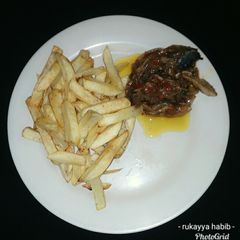 French fries &fish sauce A picture of French fries &fish sauce.