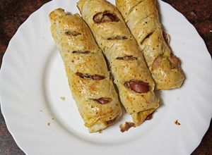 Foto principal de Flautas de salchichas al horno