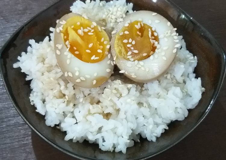 Bagaimana Membuat Japanese marinated egg Anti Gagal