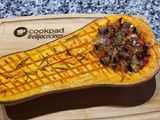 Calabacín relleno de verduras