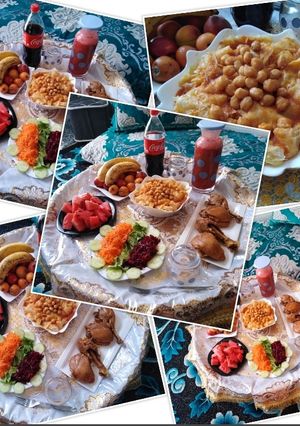 صورة لوصفة شخشوخة(طاولة غداء عيد الفطر المبارك)