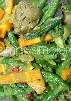 Foto resep Tumis Kacang Panjang dengan Hati Ayam