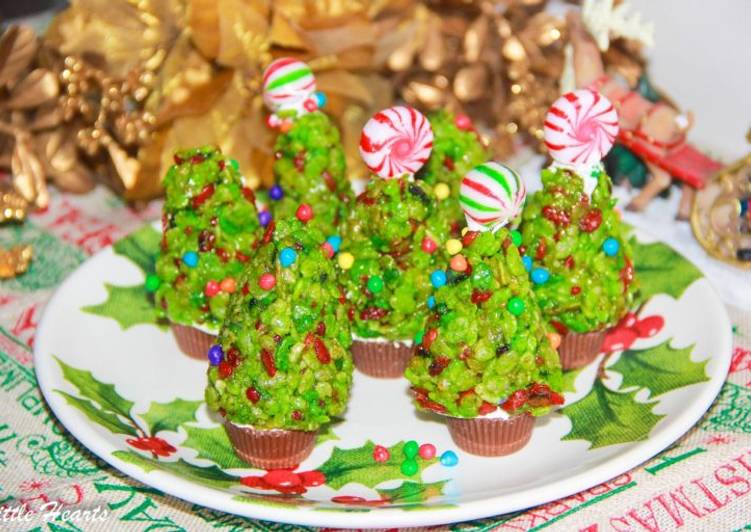 Recipe of Speedy Rice Krispies Christmas Trees