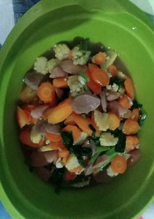 Foto resep Capcay goreng sosis bakso