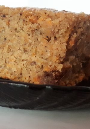 A picture of Moist Carrot and dates cake # Mashujaa recipe#.