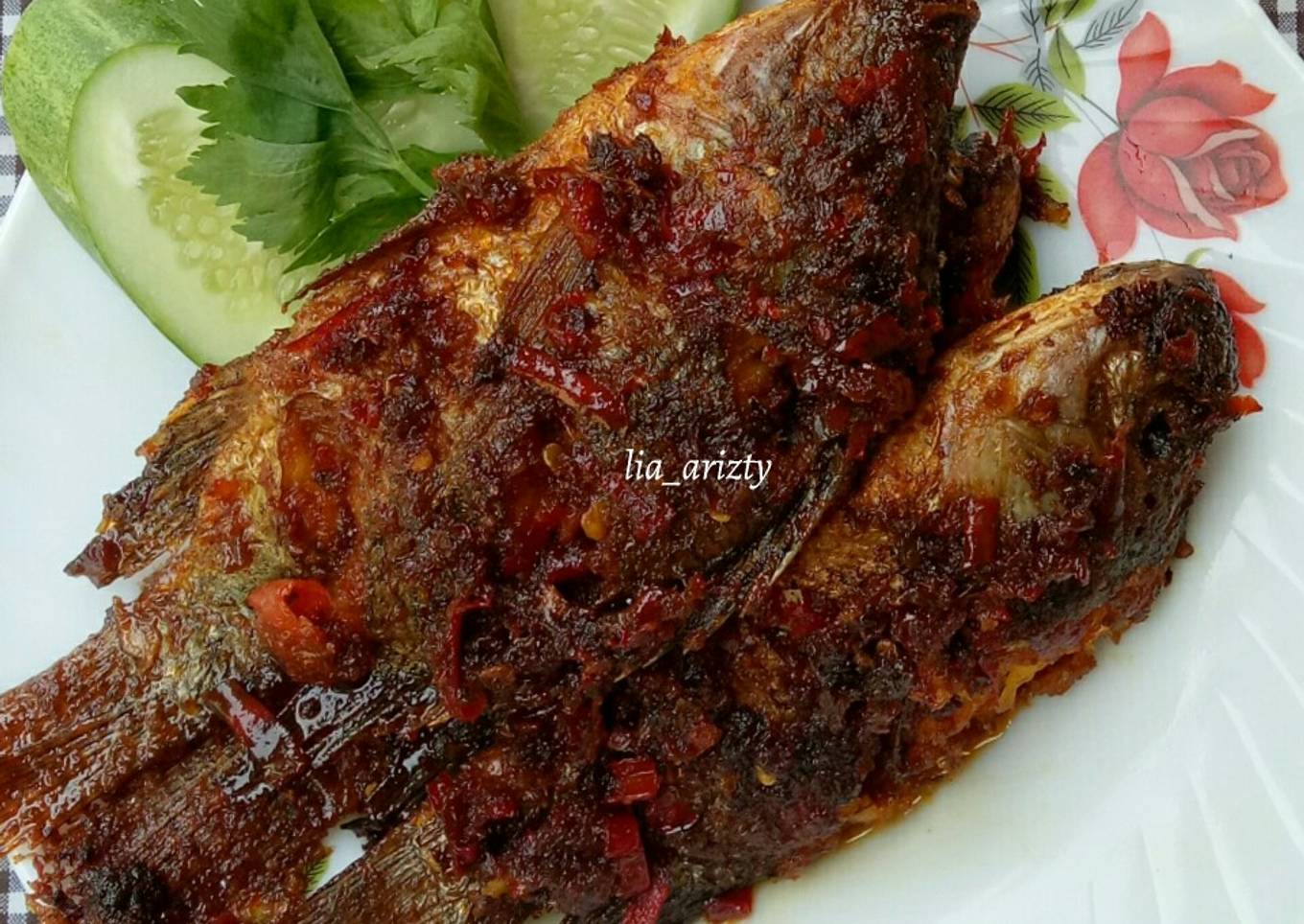 Ikan bakar bumbu rujak