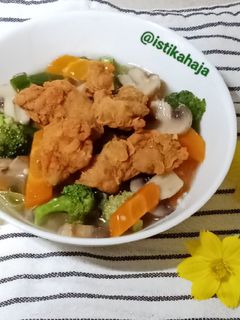 Foto resep 513. Cah Sayur Ayam Krispi