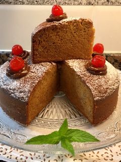 Una foto de Pastel de plátano y Dulce de leche