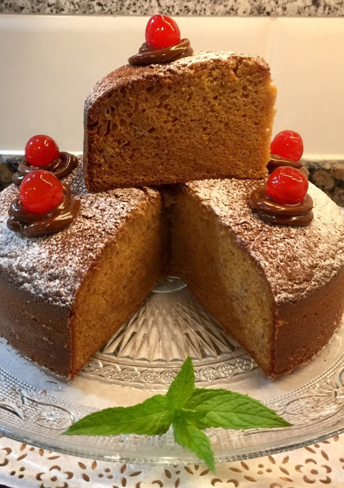 Una foto de Pastel de plátano y Dulce de leche