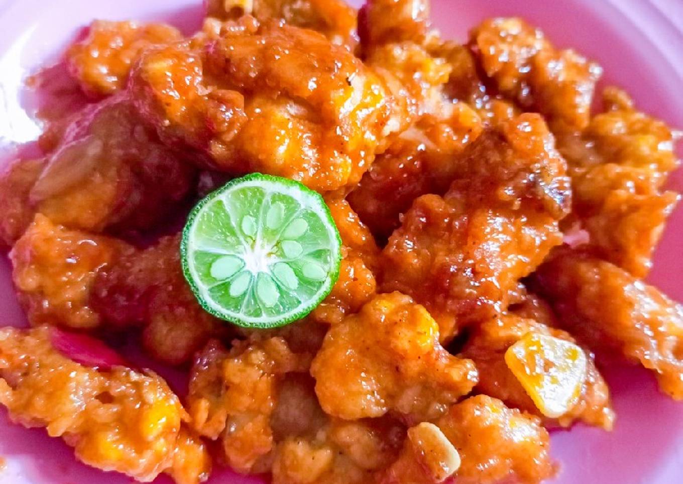 70. Ayam Udang Crispy Siram Saus