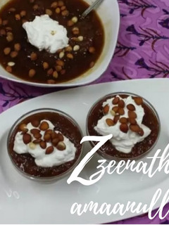 A picture of Hyderabadi Qubani Ka Meetha.
