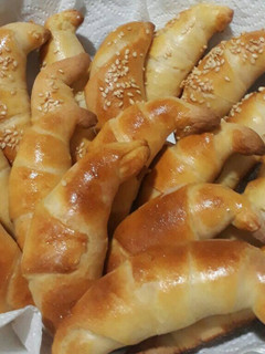 A picture of Mini croissant homemade.